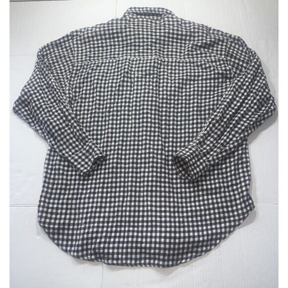 Vintage Punch Tartan Plaid Shirt Size M Black/White Left Breast Pocket - Picture 10 of 10